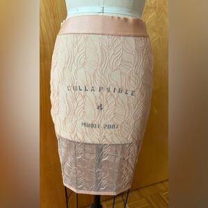 Wolford  Leafage Skirt in dusty coral size xs